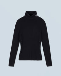 NOIR / NEW / QTY : 2 / Pull Col Roulé - Noir