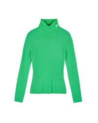 Wool turtleneck jumper - Utopic Green