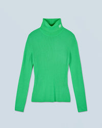 UTOPIC GREEN / NEW / QTY : 11 / Pull Col Roulé - Utopic Green