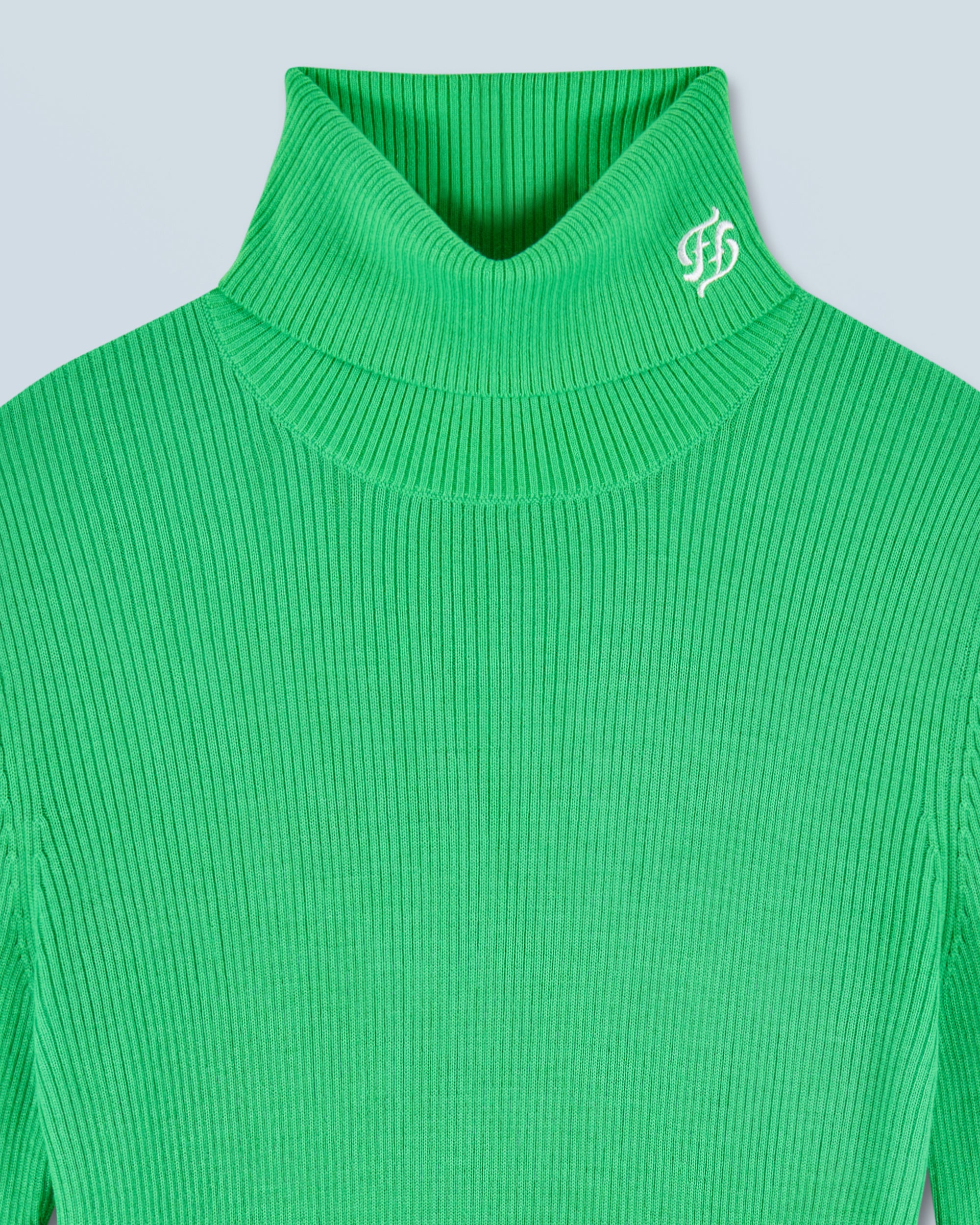 UTOPIC GREEN / NEW / QTY : 11 / Pull Col Roulé - Utopic Green
