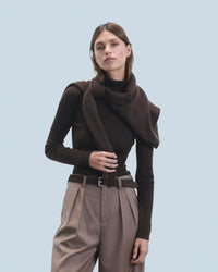 CHOCOLAT / NEW / QTY : 3 / Pull Col Roulé - Chocolat