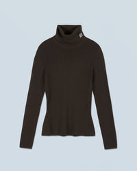 CHOCOLAT / NEW / QTY : 3 / Pull Col Roulé - Chocolat