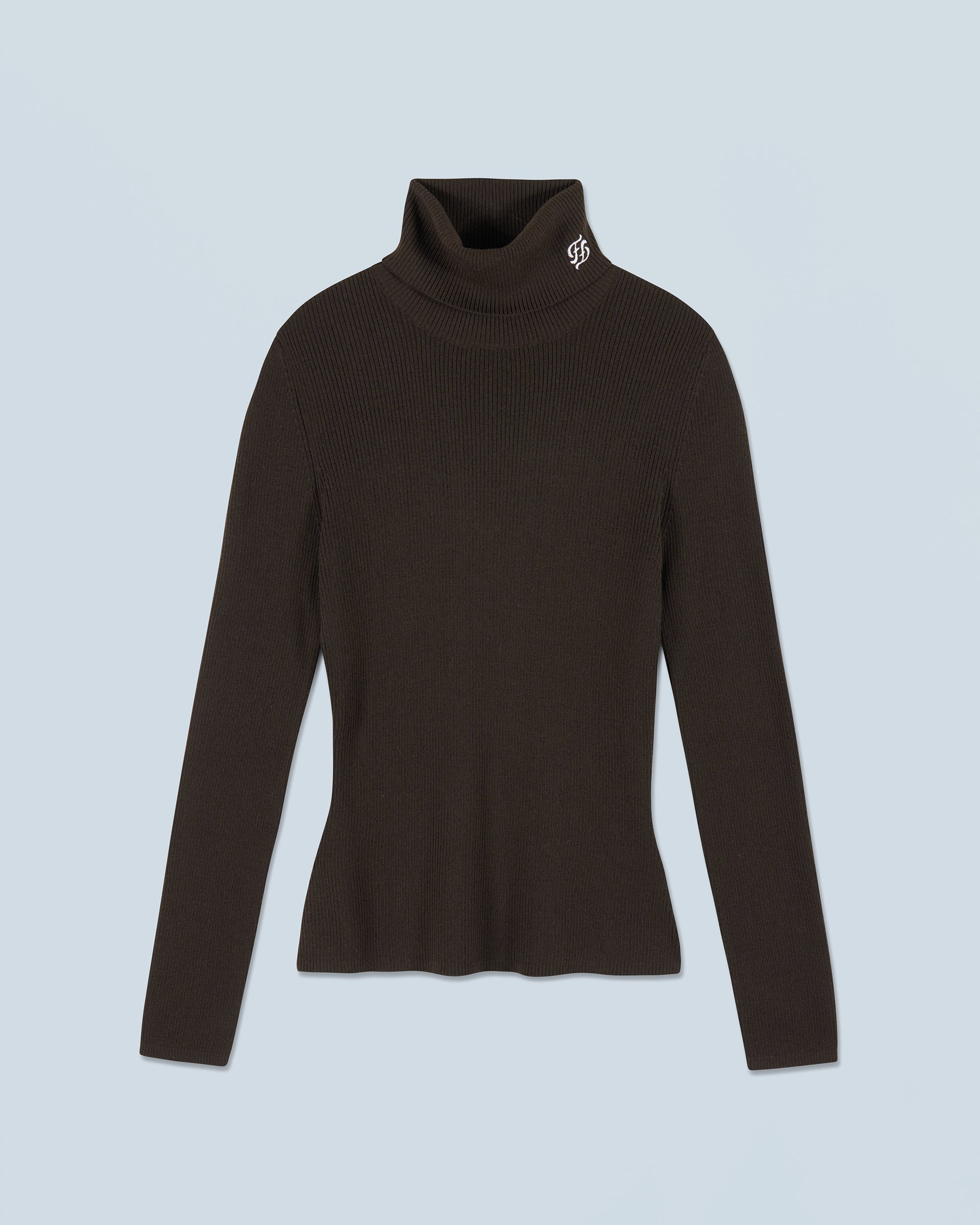 CHOCOLAT / NEW / QTY : 3 / Pull Col Roulé - Chocolat