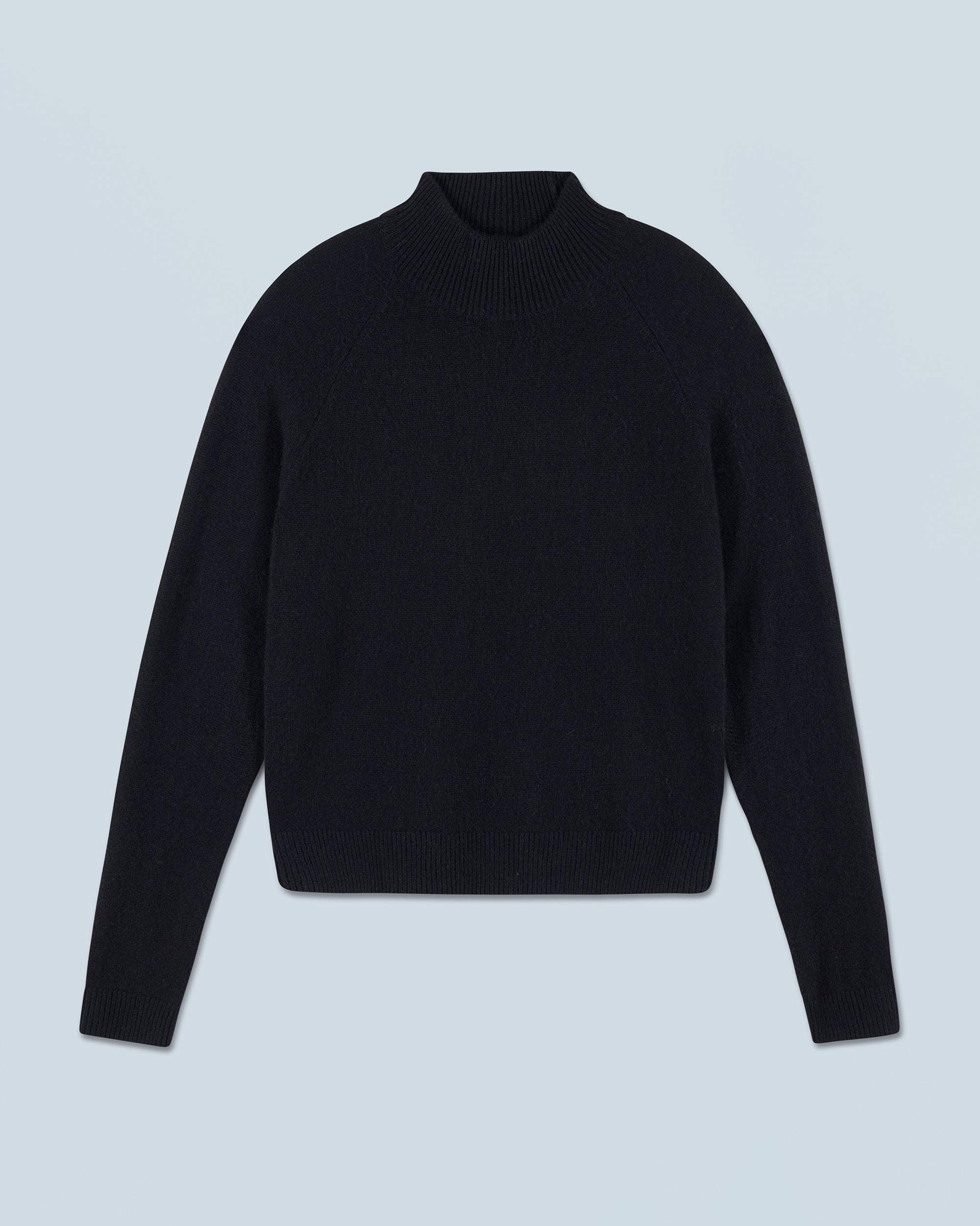 NOIR / NEW / QTY : 2 / Pull Col Montant Léger - Noir