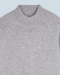 GRIS CHINE FONCE / DJV / QTY : 3 / Pull Col Montant Léger - Gris Chine Fonce