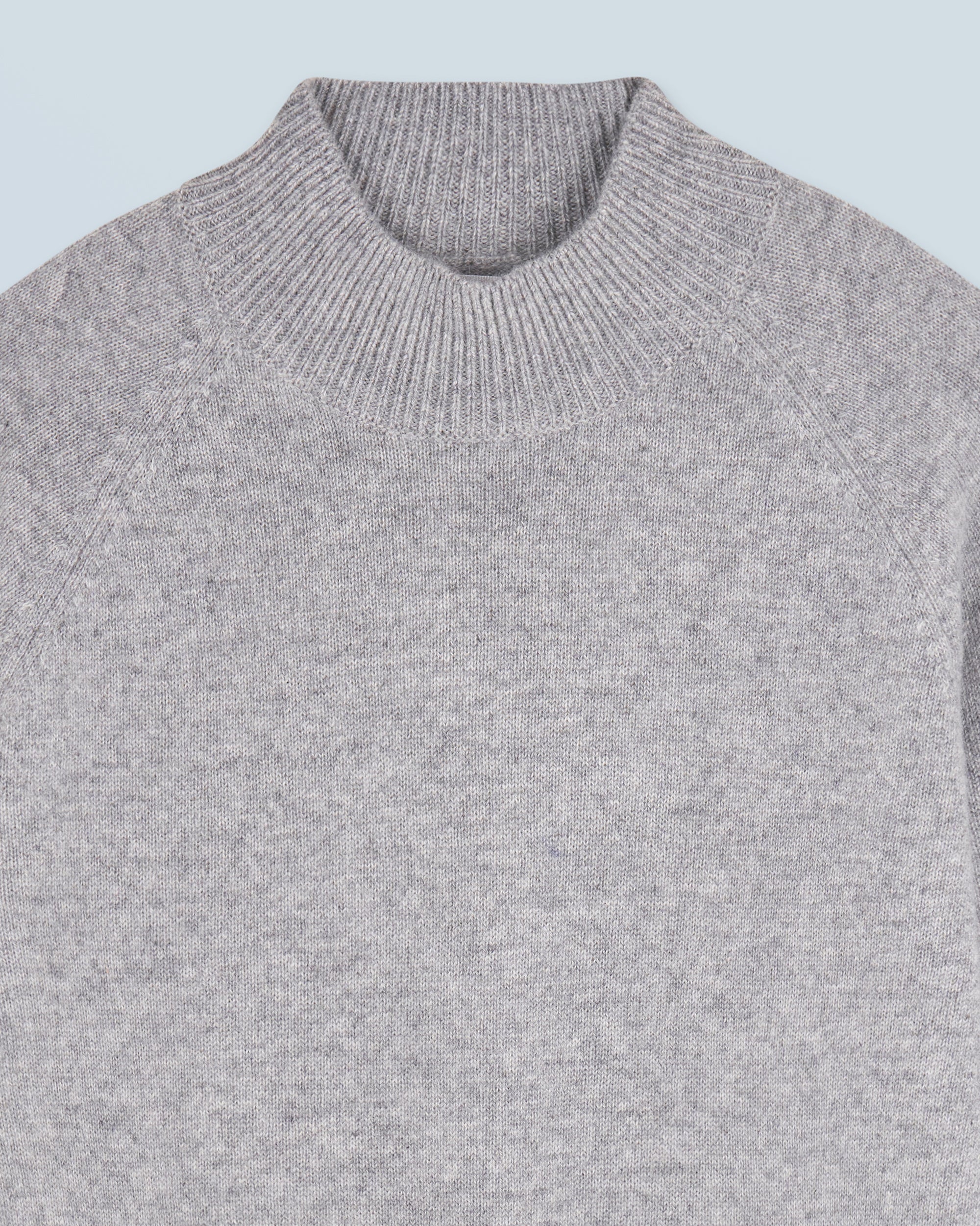 GRIS CHINE FONCE / DJV / QTY : 3 / Pull Col Montant Léger - Gris Chine Fonce