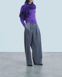 Pull à col montant en cachemire - Pop Purple