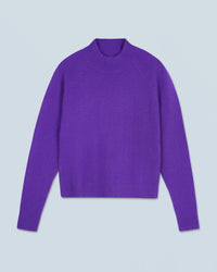 POP PURPLE / NEW / QTY : 10 / Pull Col Montant Léger - Pop Purple