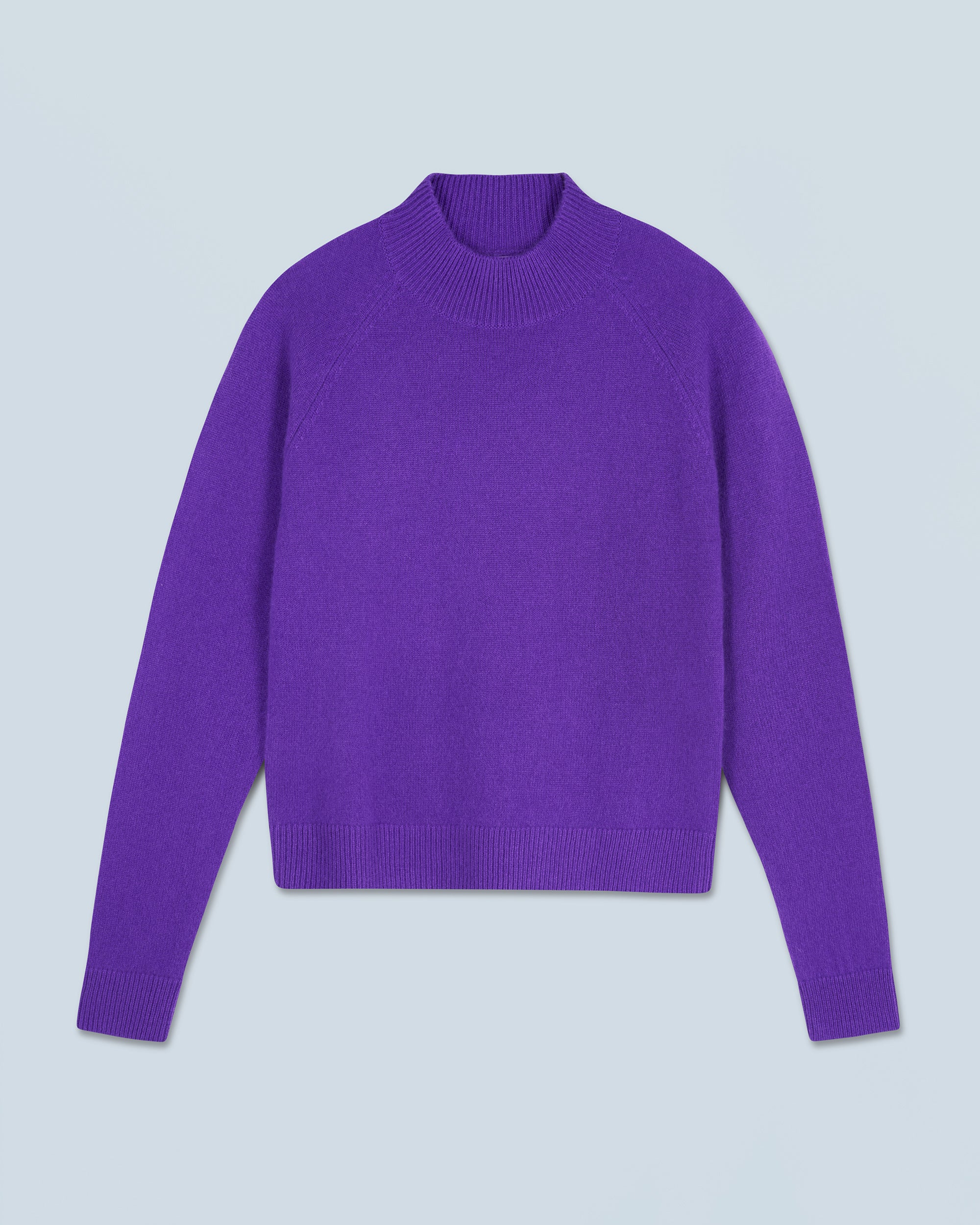 POP PURPLE / NEW / QTY : 10 / Pull Col Montant Léger - Pop Purple