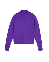 Pull à col montant en cachemire - Pop Purple