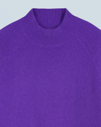 Pull à col montant en cachemire - Pop Purple