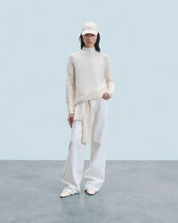 ECRU / NEW / QTY : 67 / Pull Col Montant Oversize - Ecru