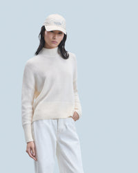 ECRU / NEW / QTY : 67 / Pull Col Montant Oversize - Ecru