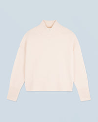 ECRU / NEW / QTY : 67 / Pull Col Montant Oversize - Ecru