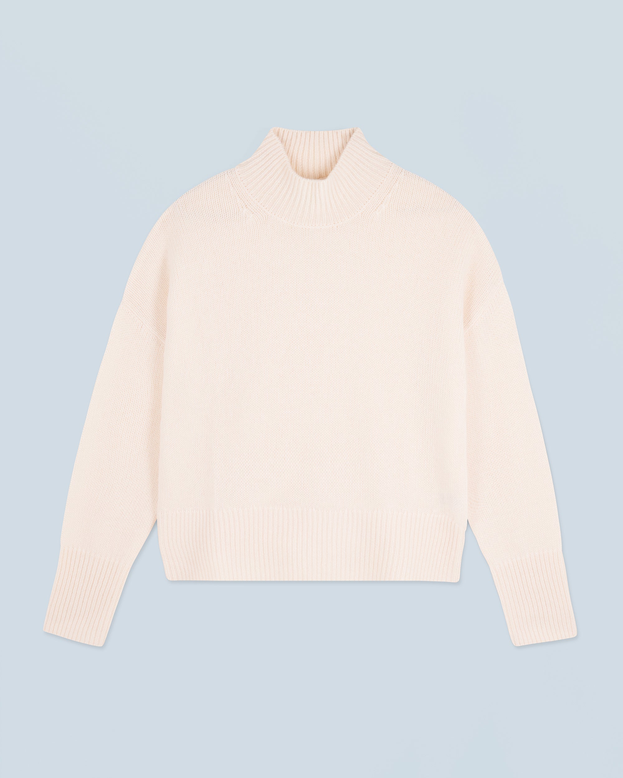 ECRU / NEW / QTY : 67 / Pull Col Montant Oversize - Ecru