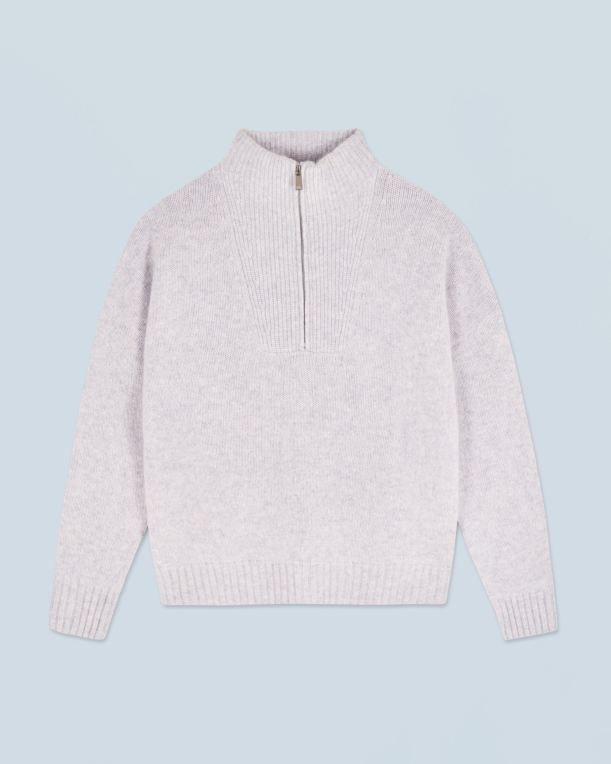 GRIS CHINE CLAIR / NEW / QTY : 50 / Pull Col Camionneur Epais - Gris Chine Clair