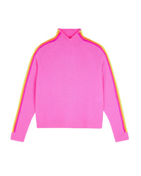 Pull à col montant en cachemire - Dreamy Pink