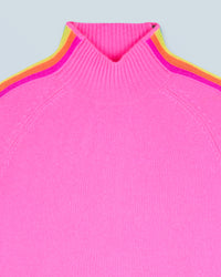 Pull à col montant en cachemire - Dreamy Pink