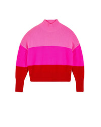 Pull à col montant en cachemire - Bright Red