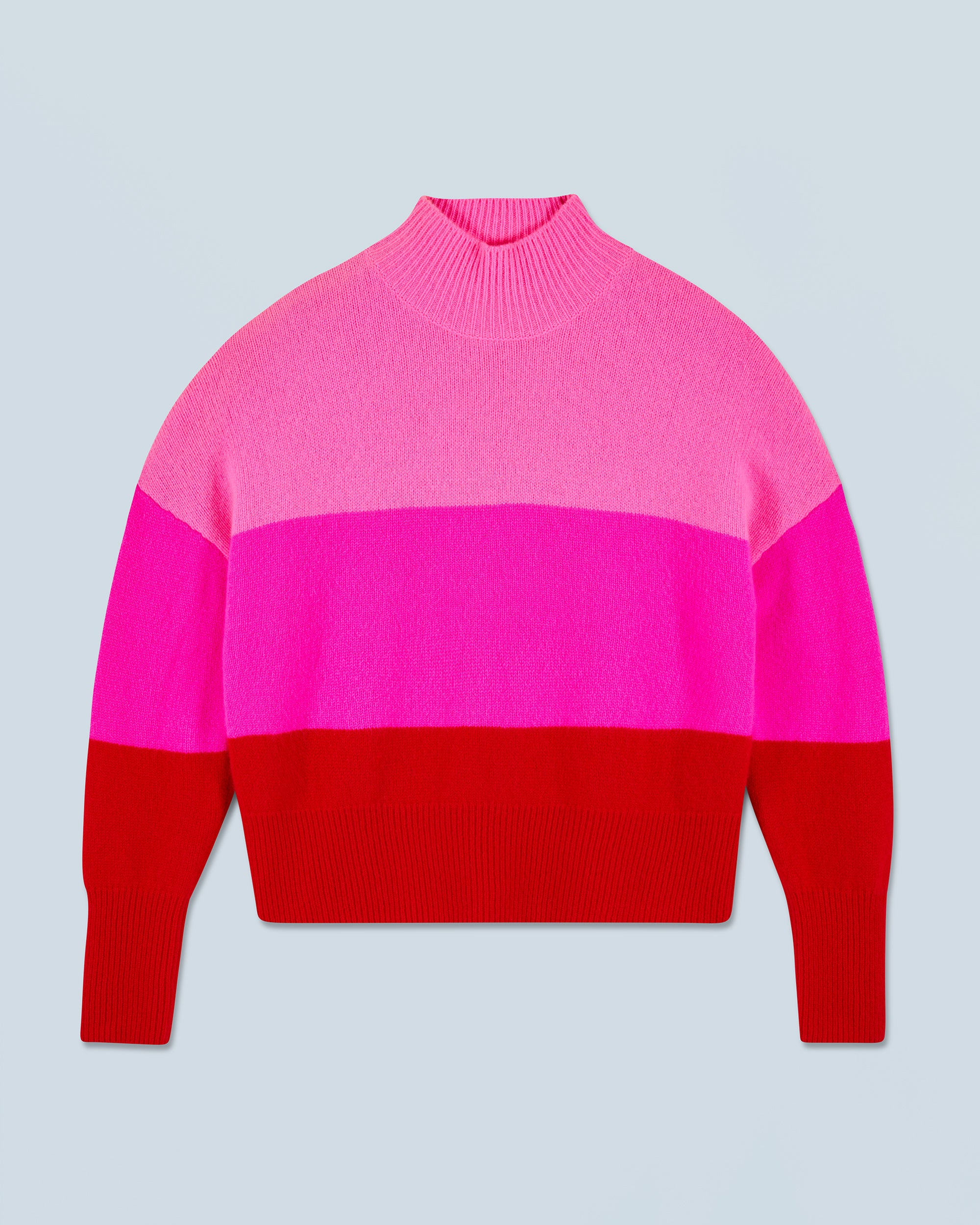 BRIGHT RED / NEW / QTY : 33 / Pull Col Montant - Bright Red