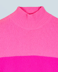 Pull à col montant en cachemire - Bright Red