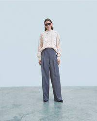 ECRU / NEW / QTY : 28 / Pull Col Rond Torsades Multicolore - Ecru
