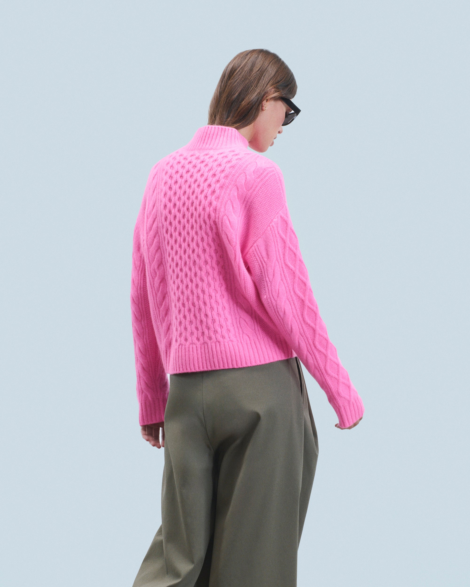 DREAMY PINK / DJV / QTY : 3 / Pull Col Montant - Dreamy Pink