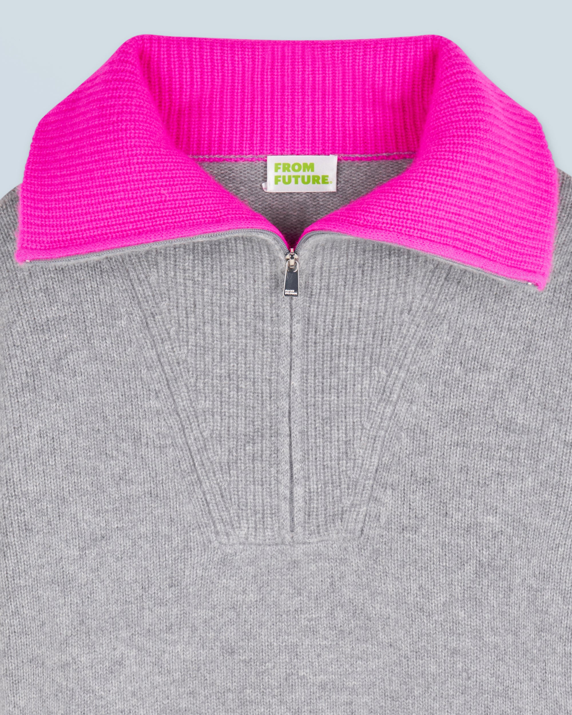 GRIS CHINE FONCE / NEW / QTY : 1 / Pull Col Camionneur - Gris Chine Fonce