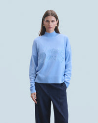 FAIRY BLUE / DJV / QTY : 5 / Pull Col Montant - Fairy Blue