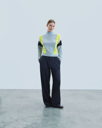 ICED BLUE / NEW / QTY : 2 / Pull Col Montant - Iced Blue