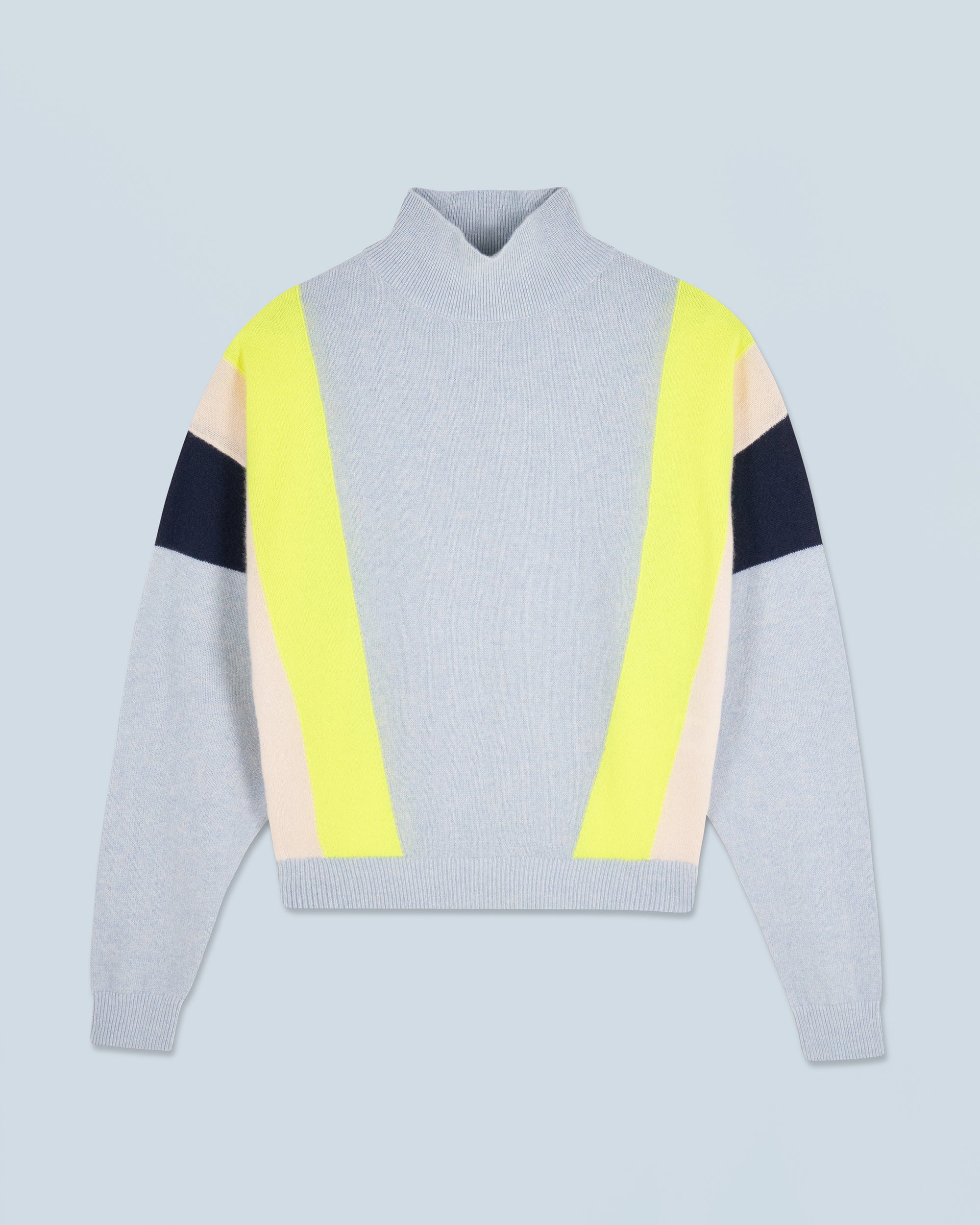 ICED BLUE / NEW / QTY : 2 / Pull Col Montant - Iced Blue