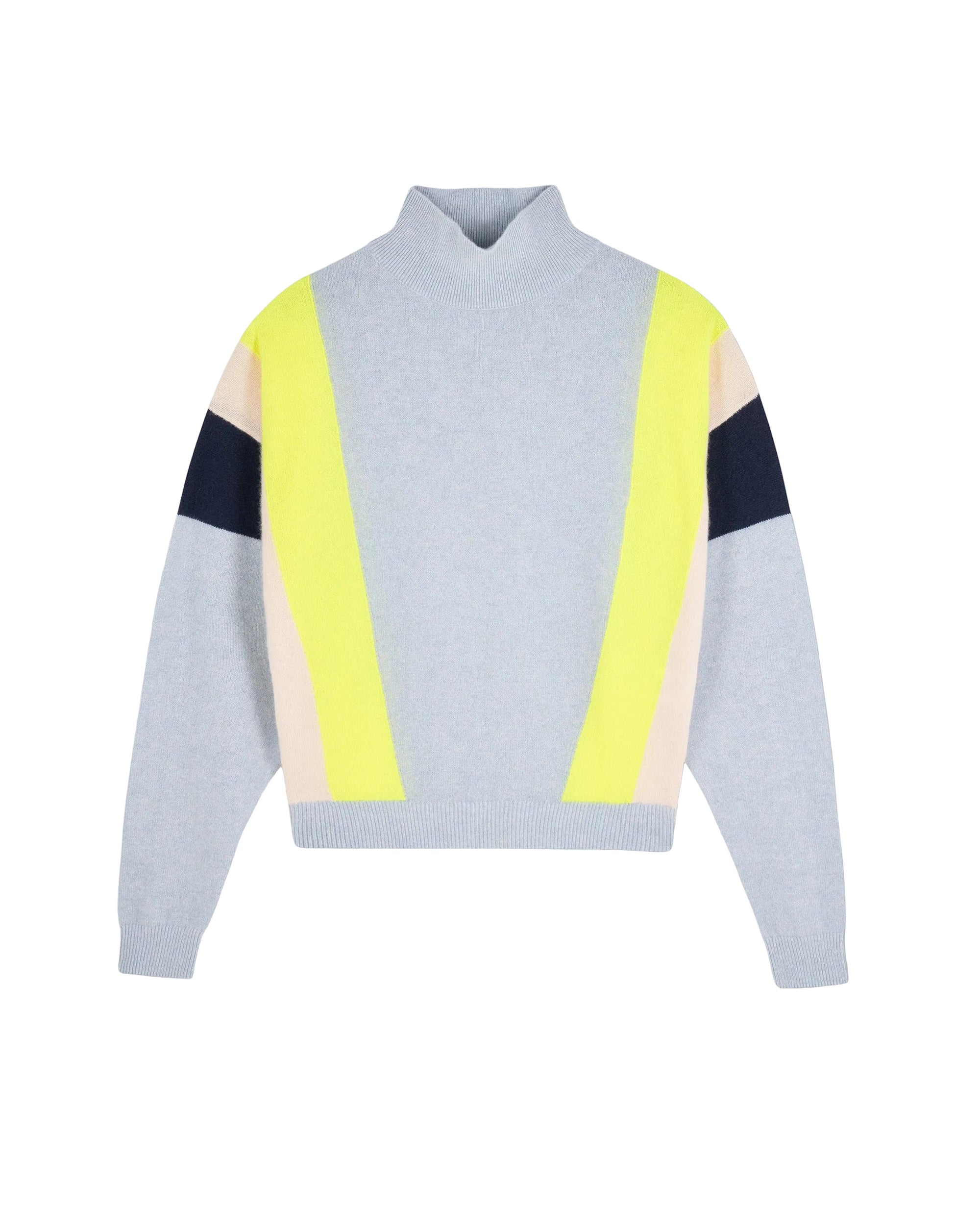 Pull à col montant en cachemire - Iced Blue