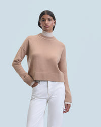 CAMEL / DJV / QTY : 2 / Pull Col Montant - Camel