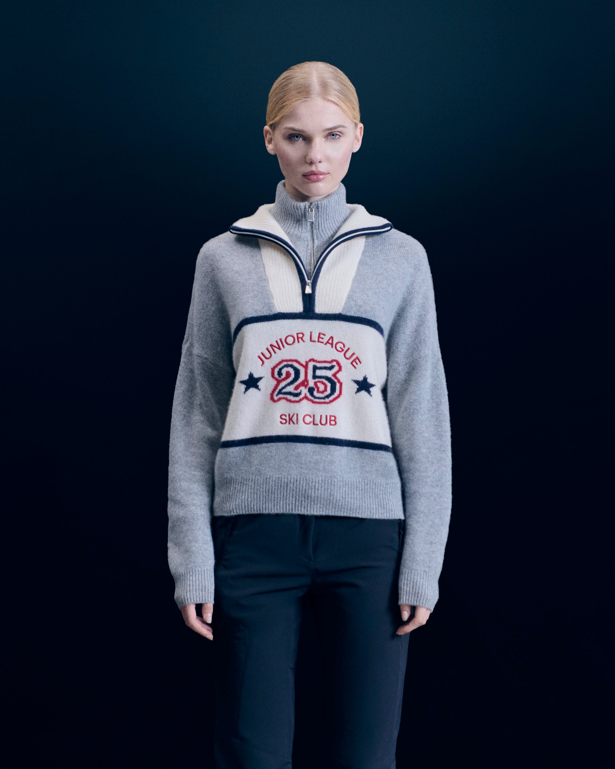 GRIS CHINE FONCE / NEW / QTY : 4 / Pull Col Camionneur - Gris Chine Fonce