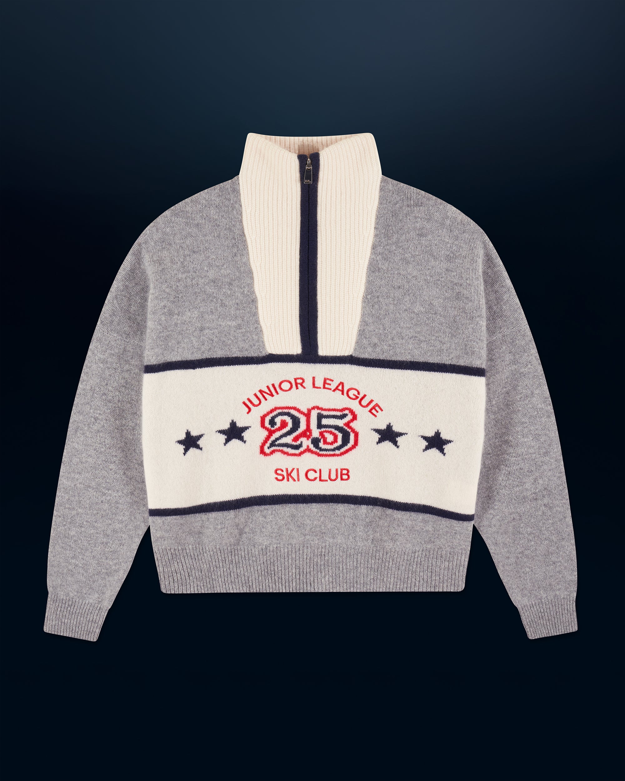 GRIS CHINE FONCE / NEW / QTY : 4 / Pull Col Camionneur - Gris Chine Fonce