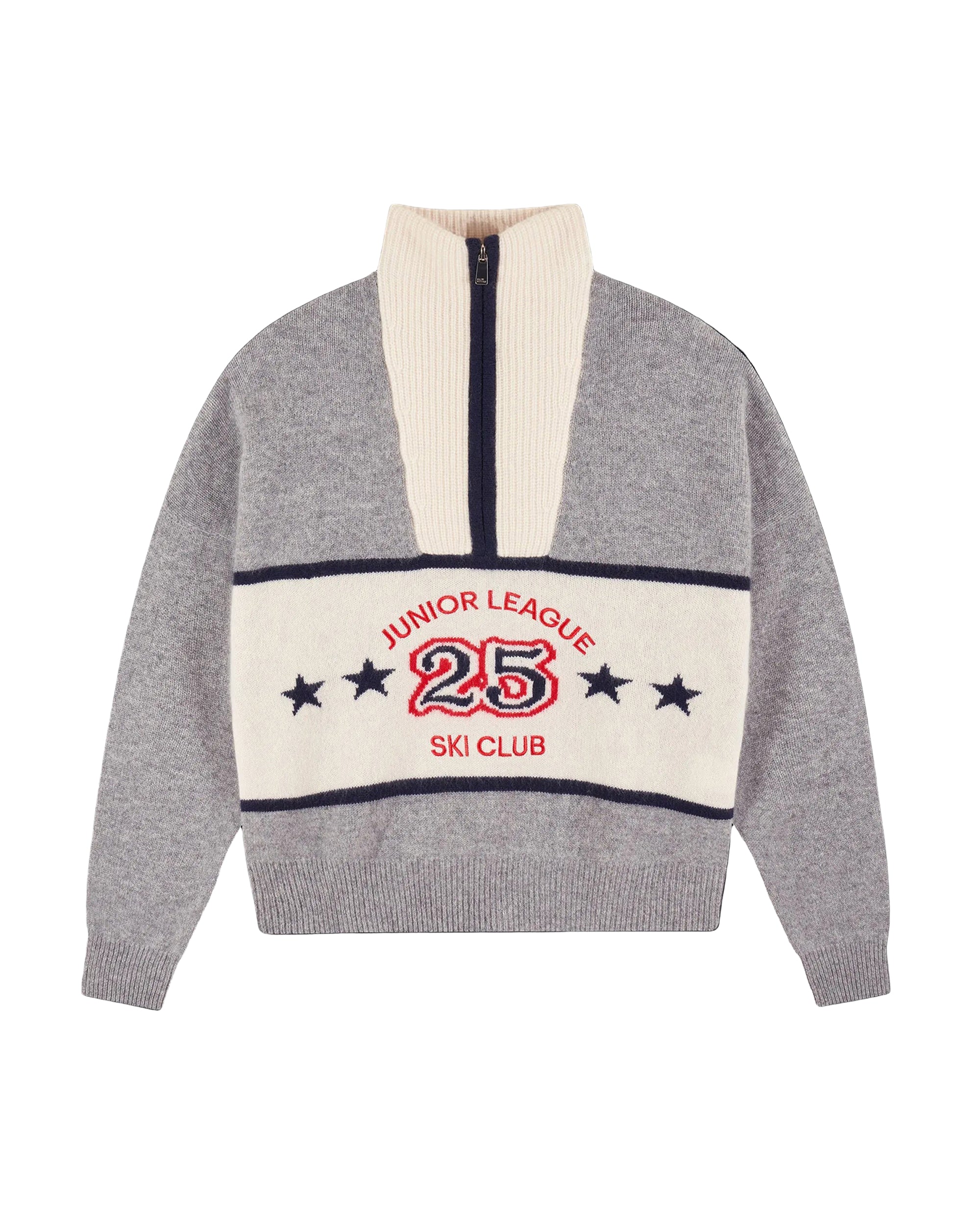 Pull à col camionneur en cachemire - Gris Chiné Foncé