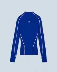 POP BLUE / NEW / QTY : 9 / Pull Col Montant - Pop Blue