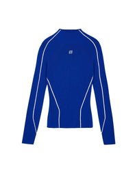 Pull à col montant en laine - Pop Blue