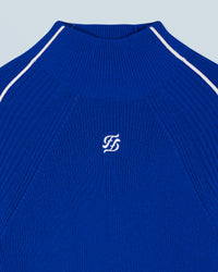 Pull à col montant en laine - Pop Blue
