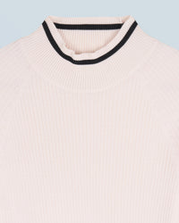 Pull à col montant en laine - Sable