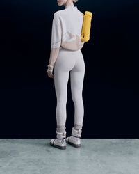 Pull col montant en cachemire - Beige