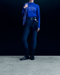 Pull à col montant Sport d'Hiver en cachemire - Pop Blue