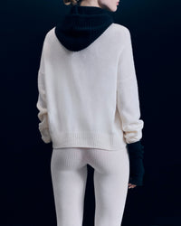 Pull col montant Sport D'hiver en cachemire - Ecru