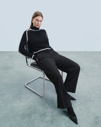 NOIR / NEW / QTY : 1 / Pull Col Montant - Noir