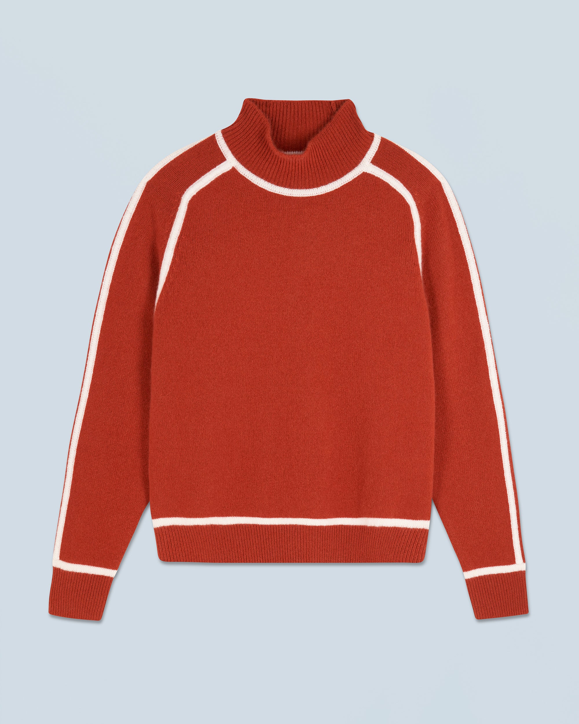 TERRACOTTA / NEW / QTY : 1 / Pull Col Montant - Terracotta