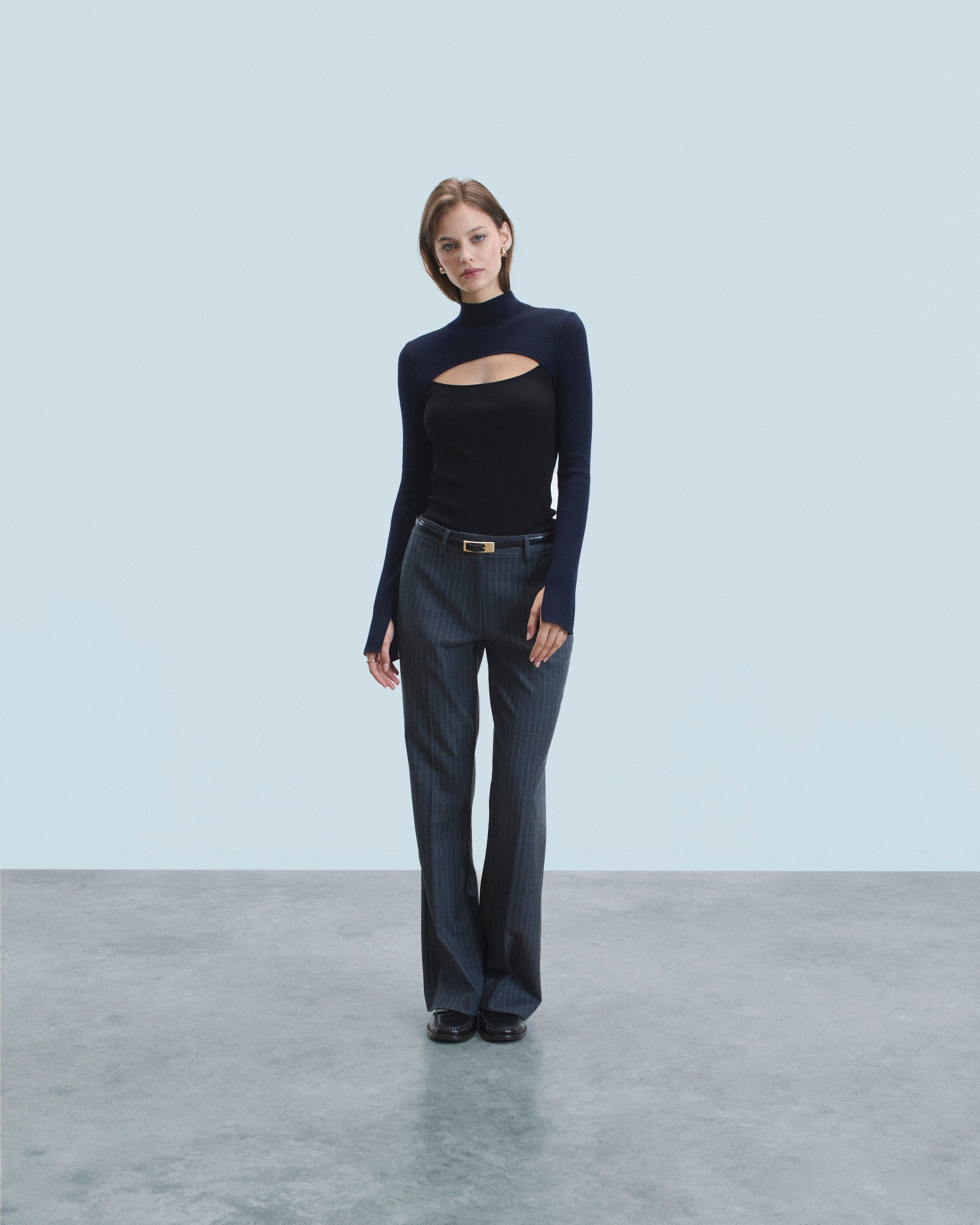 NOIR / NEW / QTY : 0 / Pull Col Montant - Noir