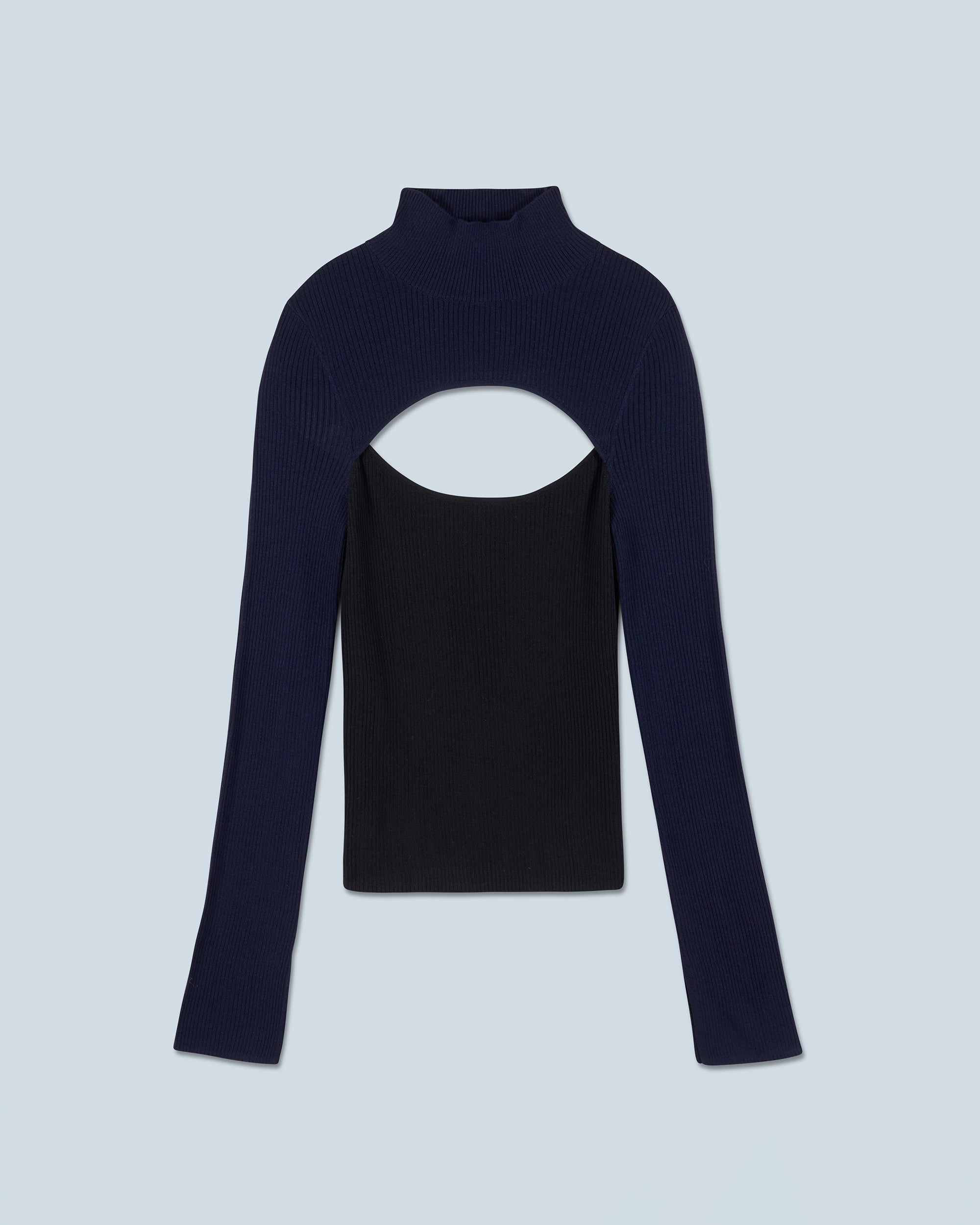 NOIR / NEW / QTY : 0 / Pull Col Montant - Noir