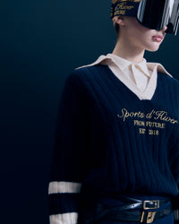 NAVY / DJV / QTY : 7 / Pull Col Polo - Navy