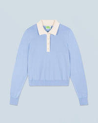 BABY BLUE / NEW / QTY : 8 / Pull Col Polo - Baby Blue