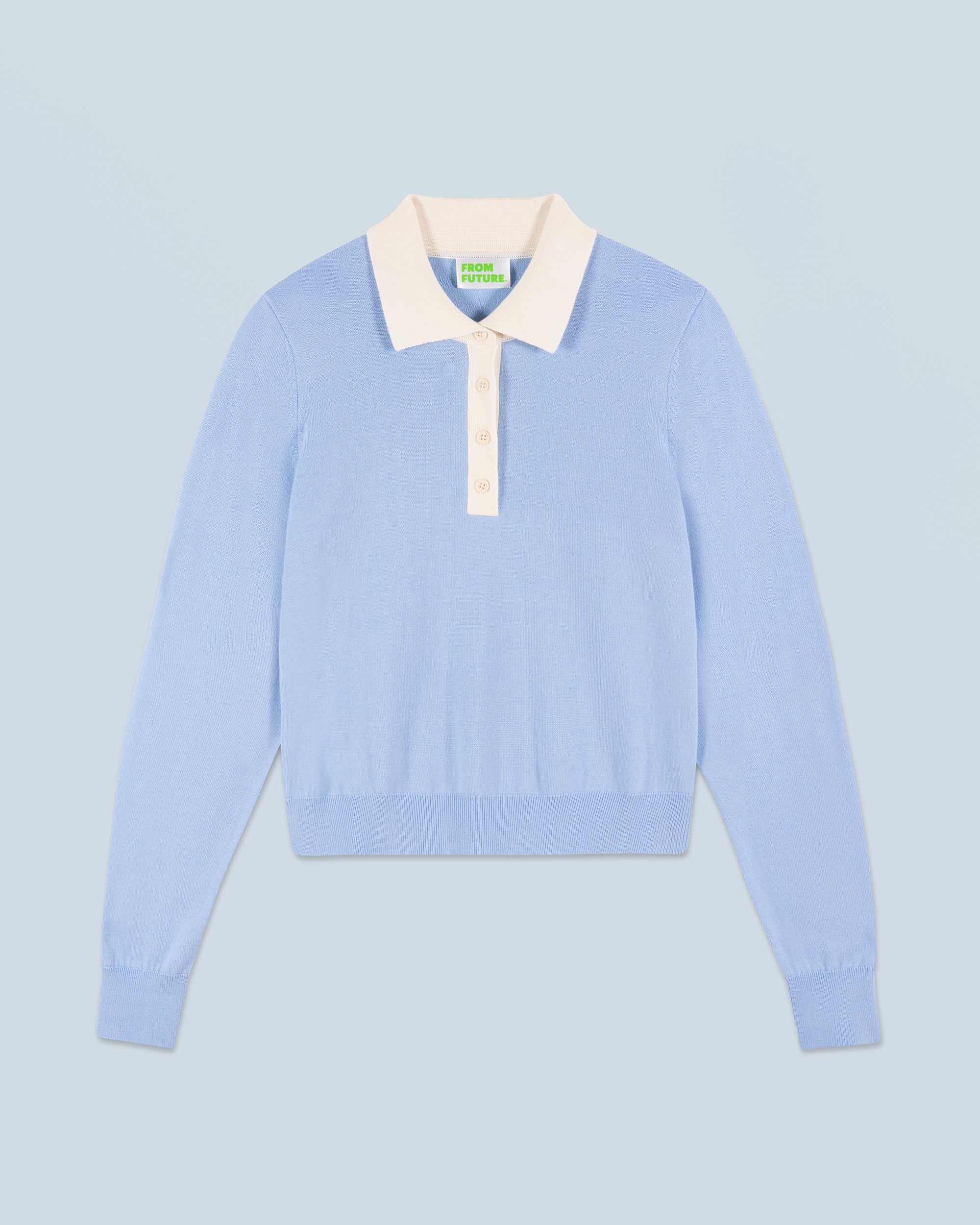 BABY BLUE / NEW / QTY : 8 / Pull Col Polo - Baby Blue